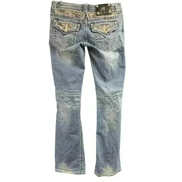Miss Me Beautiful Bootcut Jeans Beaded Embroidered Flowers Rhinestones  
Sz
27 - Picture 4 of 16